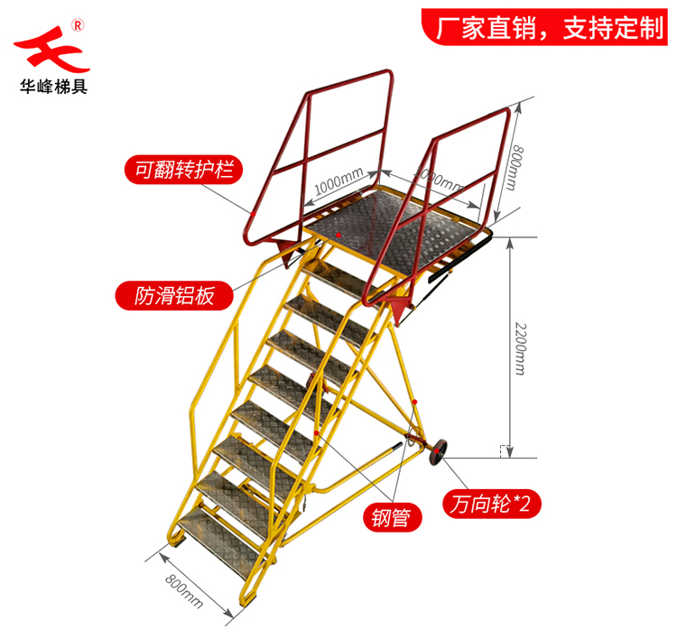 飛機(jī)維修梯機(jī)場(chǎng)專用梯